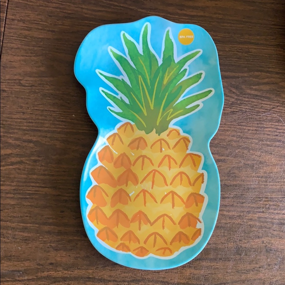 NWT Celebrate Summer Pineapple serving platter 15”